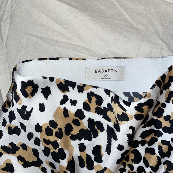 Leopard print satin skirt - Picture 4 of 4